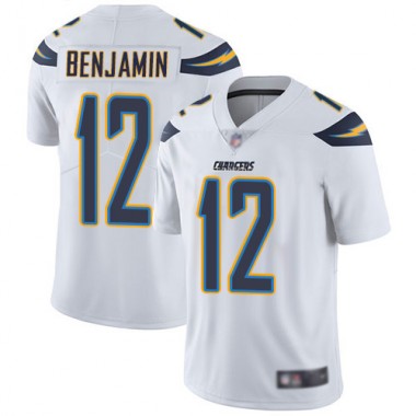 Los Angeles Chargers NFL Football Travis Benjamin White Jersey Men Limited  #12 Road Vapor Untouchable->los angeles chargers->NFL Jersey